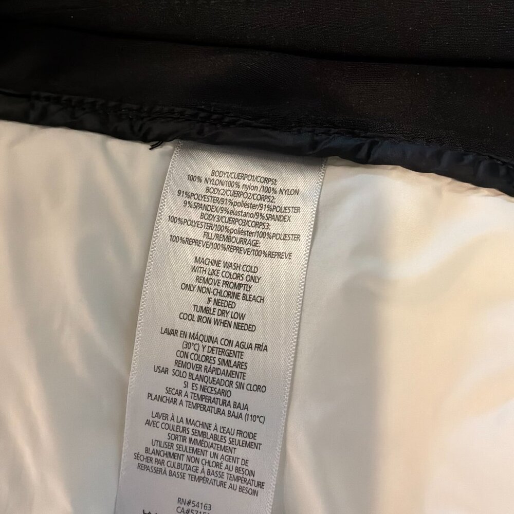 Calvin Klein Performance black/white colorblock hooded zip front jacket size S - Picture 9 of 10